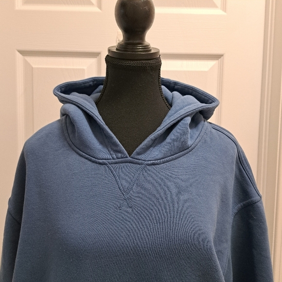 Kirkland Signature Hoodie Pullover Heavyweight Sweatshirt Blue Women's XXL - Picture 12 of 15